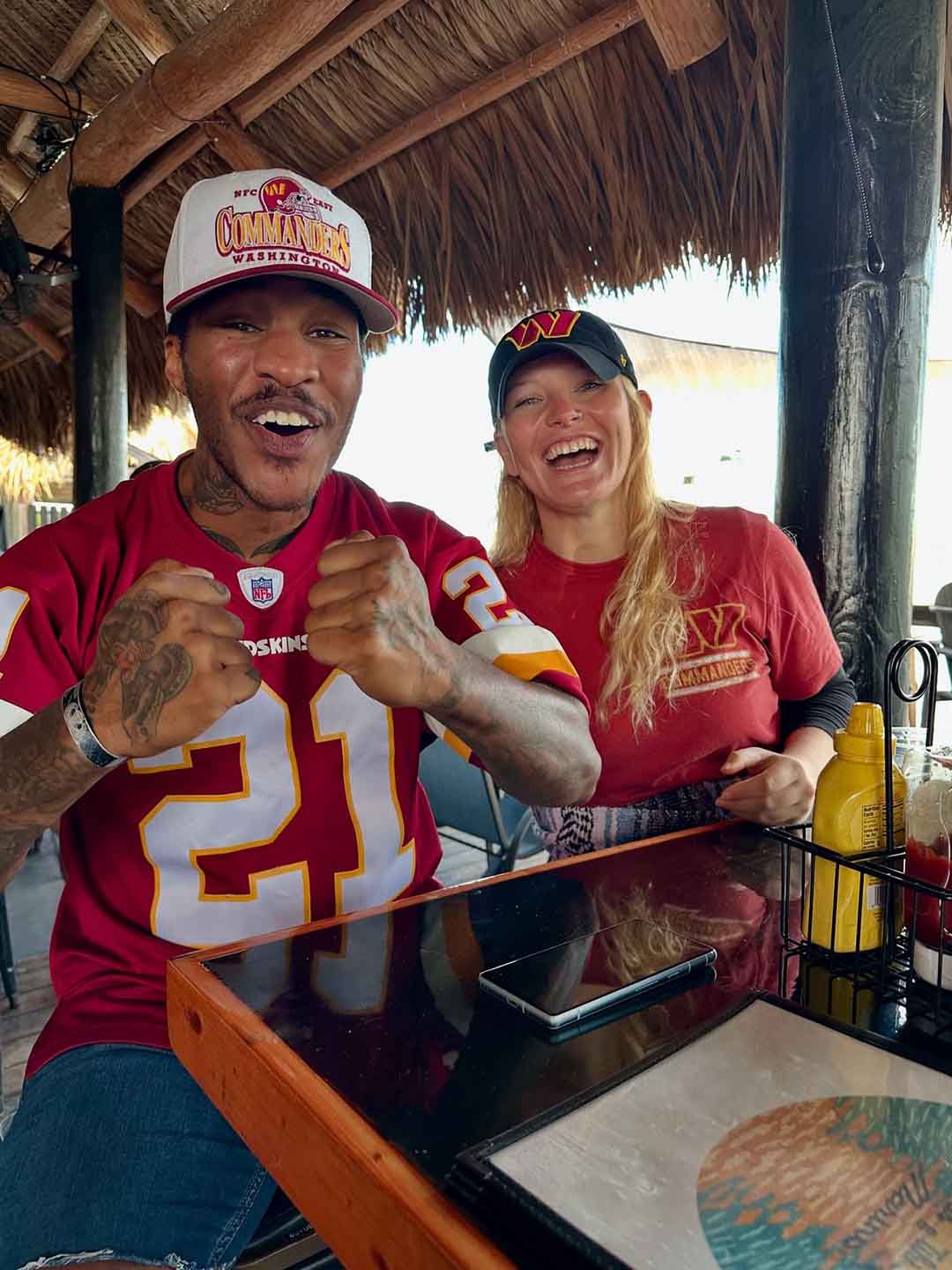 Macs Place Patio NFL Games Commander Fans